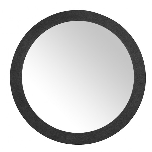 Καθρέφτης Κομμωτηρίου Με Χαμηλή Βάση Σε Μαύρο Χρώμα